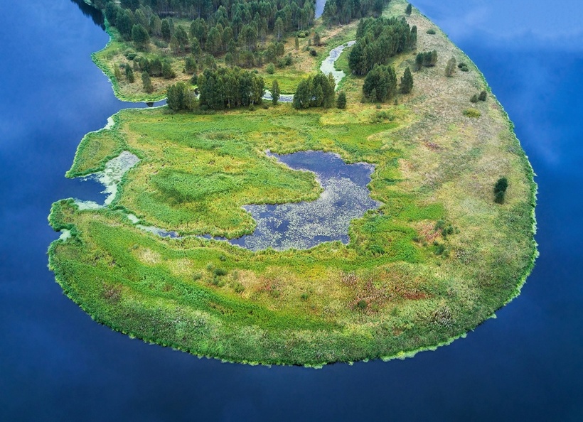 Фото реки Чусовой, победило в конкурсе «Википедии»