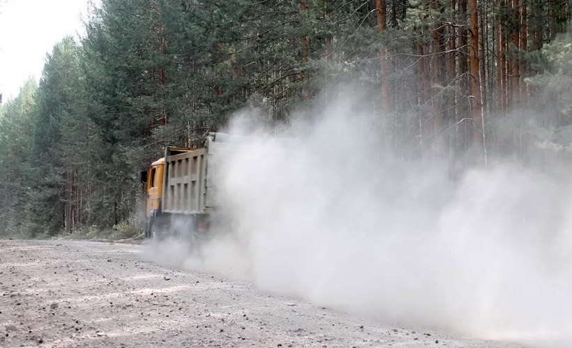 Жители деревни Крылосово задыхаются от пыли